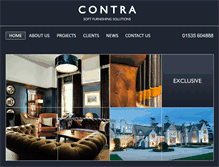 Tablet Screenshot of contracurtains.com